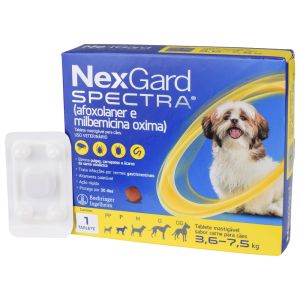 Nexgard Spectra P Para Cães de 3,6 a 7,5Kg