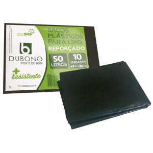 Saco P/Lixo Reforçado C/10 Dubono Tamanhos Variados