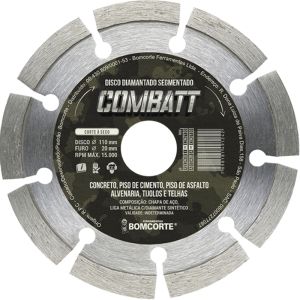 Disco de Corte Diamantado Segmentado 110mm Bomcorte