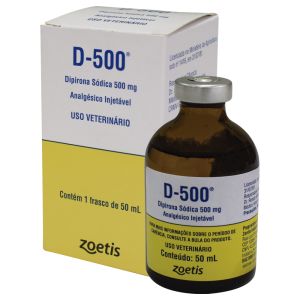 Dipirona D-500 Injetável Zoetis 500mg 50ml