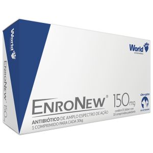 Antibiótico Enronew World Pet 150mg C/10 Comprimidos