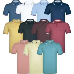 Kit Camisa Polo Malha Premium Vilejack 2 Peças Cores Sortidas Tamanhos Variados