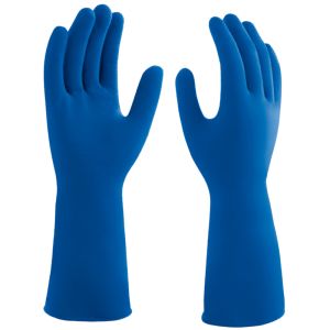 Luva Látex Antiderrapante Pro 137 Azul Mucambo Tamanhos Variados #I