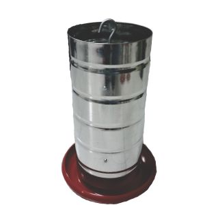 COMEDOURO AVES TUBULAR 10KG PRATO PLÁSTICO AVIPET