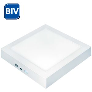 Luminária Painel de LED Sobrepor Taschibra 18W Bivolt 6500K Quadrado Luz Branca