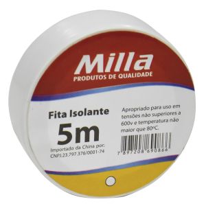 Fita Isolante Branca Milla 5m