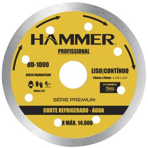 Disco de Corte Diamantado Liso 110mm Hammer