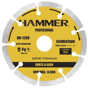 Disco de Corte Diamantado Segmentado 110mm Hammer