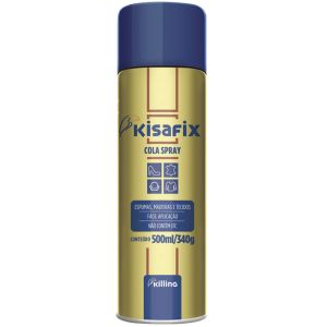 Cola Adesivo de Contato Spray Kisafix 340G com Toluol