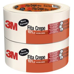 Fita Crepe 50m Uso Geral 3M Tamanhos Variados