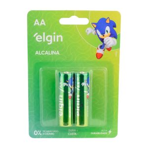 Pilha Alcalina AA Pequeno c/2 Elgin