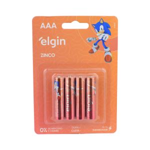 Pilha Comum AAA Palito C/4 Elgin