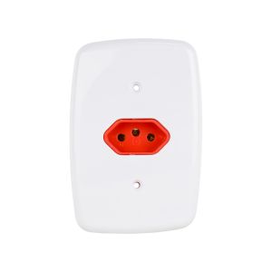 TOMADA SIMPLES 20A VERMELHA IDEALE PLUZIE