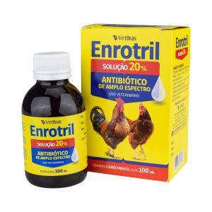 Antibiótico Enrotril 20% Vetbras 100ml