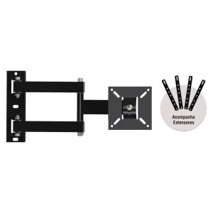Suporte para TV Articulado LED/LCD 10" a 60" 4.0 Brasforma