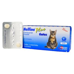 Vermífugo Helfine Plus Gatos 4kg Agener União