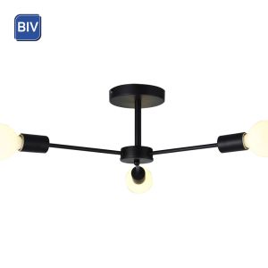 Luminária E27 3x40w Cyber Preta Taschibra