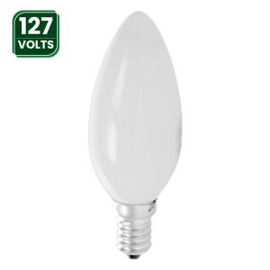 Lâmpada Incandescente Vela 40W 127V E14 Sílica Empalux