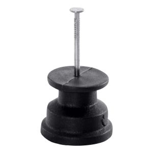 Isolador Roldana Plástico 30mm C/Prego Injetec
