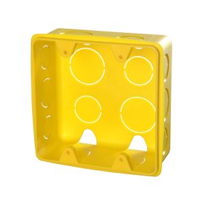Caixa de Luz 4x4 Krona em Plástico Amarelo