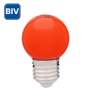 LÂMPADA LED MINI GLOBO 1,0W BIVOLT VERMELHA EMPALUX #ID