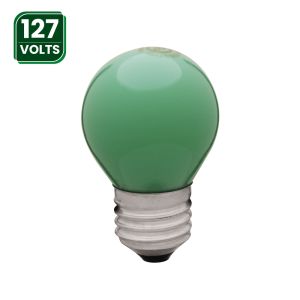 Lâmpada Incandescente Bolinha 15W 127V E27 Verde Empalux #ID