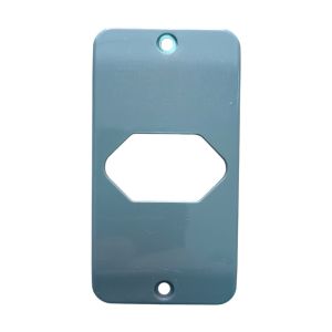 Placa Tomada Hexagonal Eletroduto 3/4 Cinza Eletromax