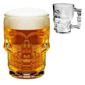 Caneca De Vidro Caveira 540ml Yangzi