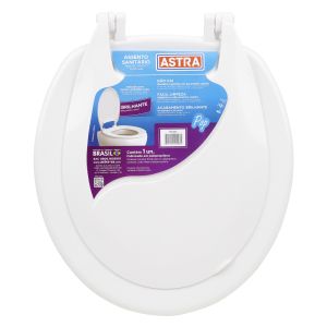 ASSENTO SANITÁRIO PVC TPG BRANCO ASTRA