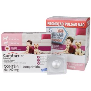 Comfortis Elanco Pet 140mg Com 03 Comprimidos