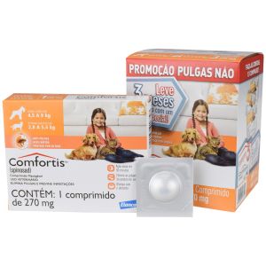 Comfortis Elanco Pet 270mg com 03 Comprimidos