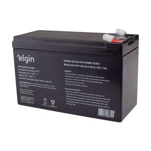 Bateria Chumbo 12V 7AH VRLA Nobreak Elgin