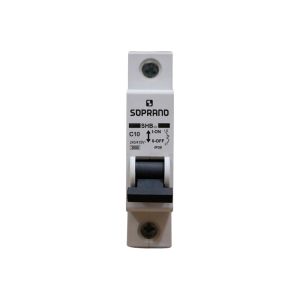 Disjuntor Din Unipolar 10A 3kA Soprano
