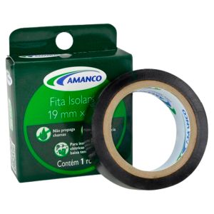 Fita Isolante Preta Amanco Tamanhos Variados