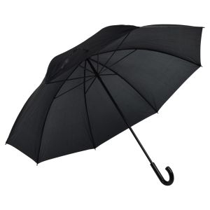 Guarda-Chuva Preto Barracão com Cabo Curvo Milla