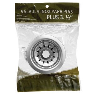 Válvula Americana Abs Cromado  3.1/2” para Pias e Cubas Ghel Plus