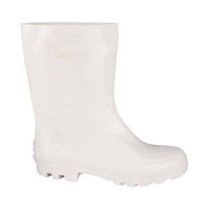 Bota PVC Vulcabras Branca Cano Médio com Forro Tamanhos Variados