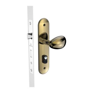 Fechadura Externa Soprano Bora Colonial em Aço Inox Dourado