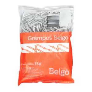 Grampo para Cerca Galvanizado Belgo Tamanhos Variados