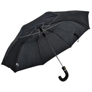 Guarda Chuva Preto Automático 90cm com Cabo Curvo Milla