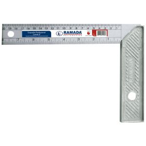 Esquadro Cabo Metal 30cm Escala Ramada