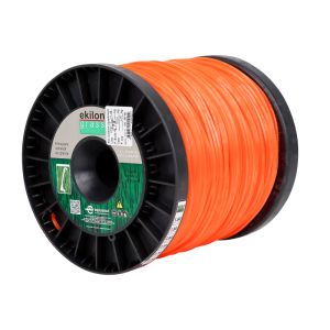 Fio de Nylon para Cortador de Grama 3,0mm Quadrado 2Kg Laranja Equipesca