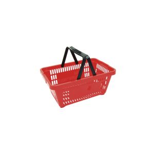 Cesta Plástica para Supermercado 16L Vermelha Dellaplast