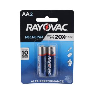 Pilha Alcalina AA Pequena Rayovac com 02 Unidades #I